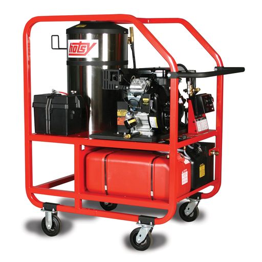 Hotsy® 1200 Series - Hot Water Pressure Washer - Gasoline Engine - Oil Fired Burner Belt Drive