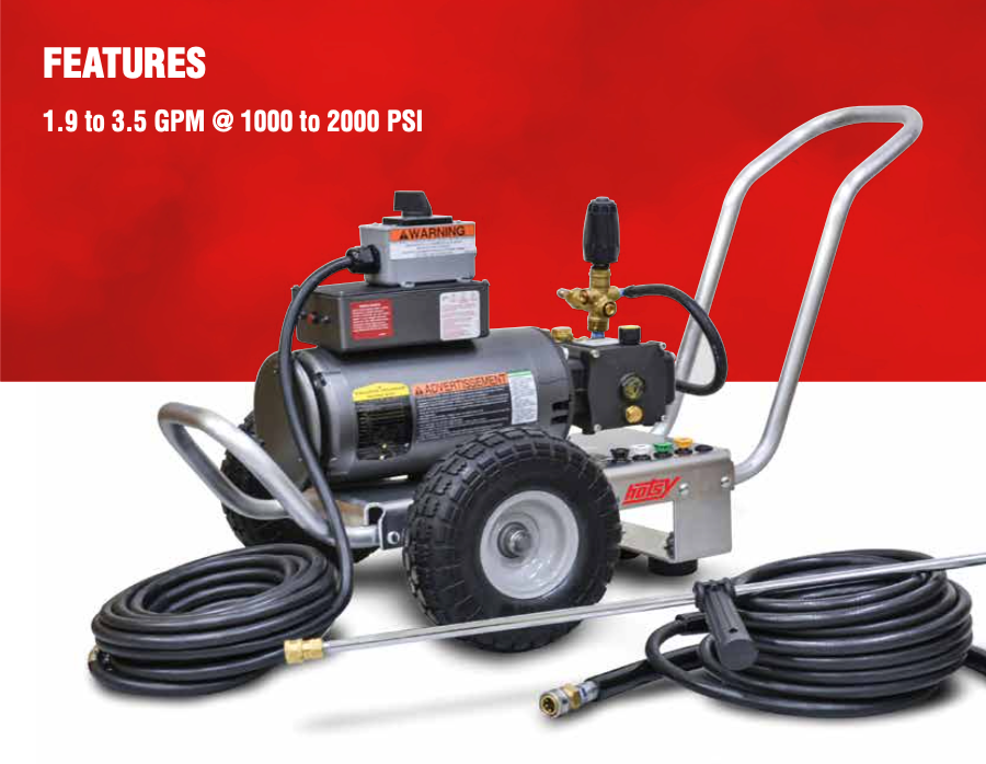 Portable Hi-Pressure Washer, Electric Powered