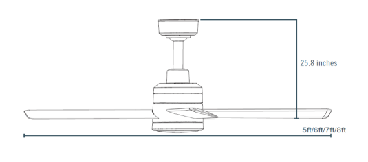 Hunter - Trak - HVLS Fan - 4 Blade - Direct Drive