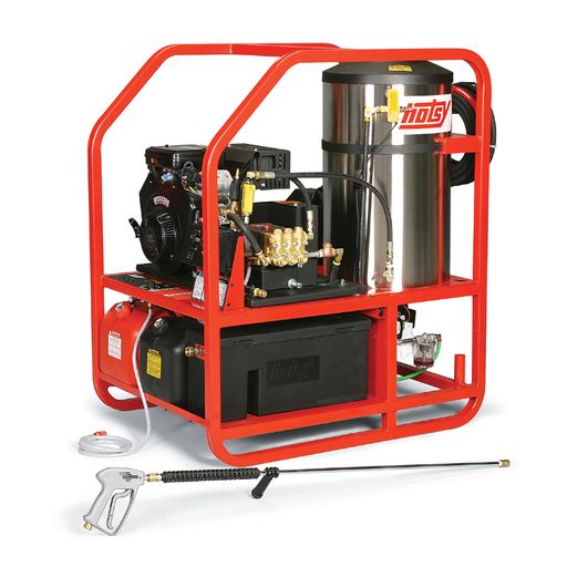 Hotsy® 1200 Series - Hot Water Pressure Washer - Gasoline Engine - Oil Fired Burner Belt Drive