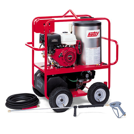 Hotsy® Roll Cage Series - Hot Water Pressure Washer - Direct Drive - Gasoline Engine - Oil Fired Burner - Portable