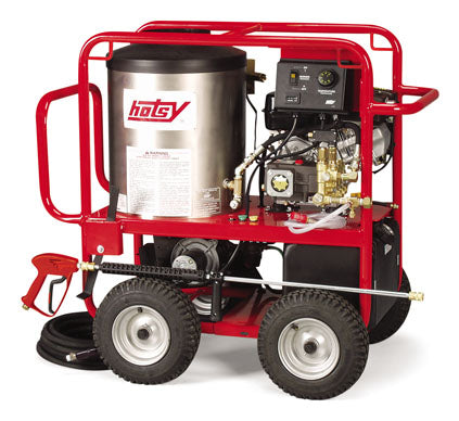 Hotsy® Roll Cage Series - Hot Water Pressure Washer - Direct Drive - Gasoline Engine - Oil Fired Burner - Portable