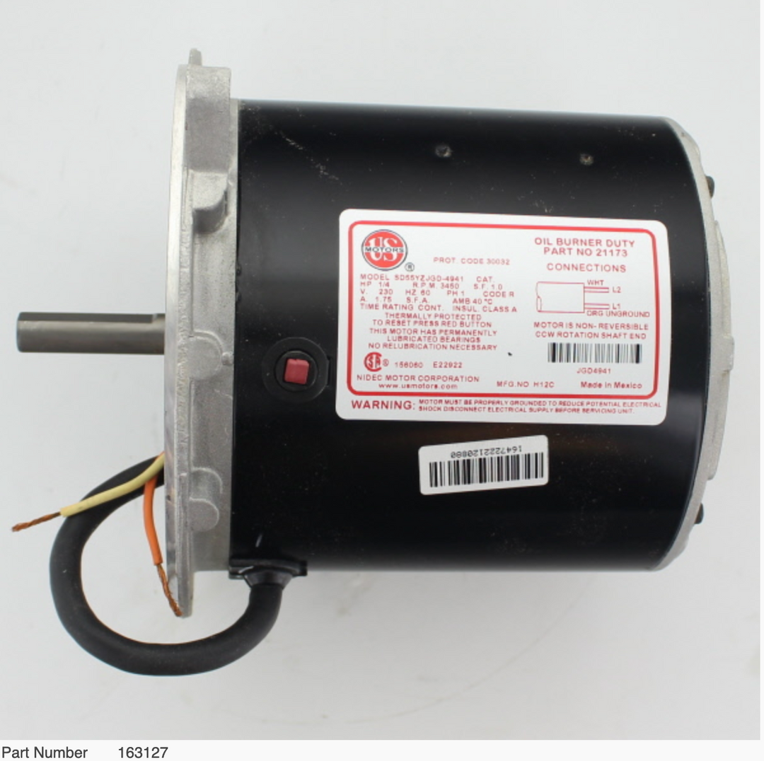 Reznor 230 Volt Burner Motor - PN: 163127 (RA/RAD500)