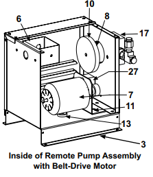 Reznor Complete Pump Assembly Belt/Pulley System - PN: 209572 (RA/RAD 350)