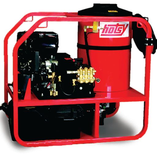 Hotsy® Roll Cage Series - Hot Water Pressure Washer - Belt Drive - Gasoline Engine - Oil Fired Burner - Portable