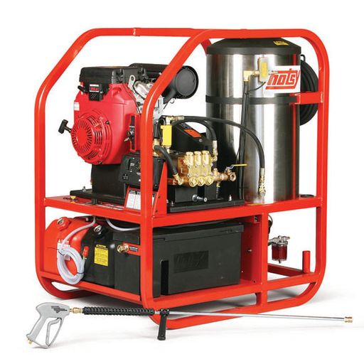 Hotsy® 1200 Series - Hot Water Pressure Washer - Gasoline Engine - Oil Fired Burner Belt Drive